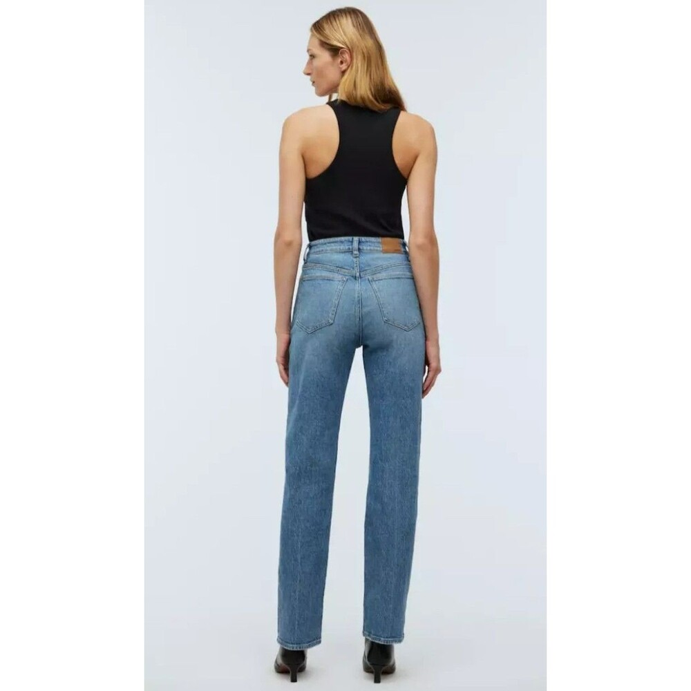 Madewell $128 The Tall '90s Straight Jean in Rondell Wash Size 27 Women's - Picture 2 of 14